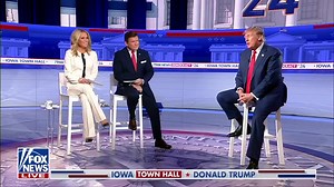 IN THE SPOTLIGHT: Former President Trump takes the stage for the exclusive Fox News town hall to discuss key voter concerns ahead of Iowa caucuses. https://trib.al/qZiPSk4 | Fox News