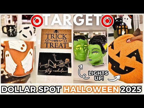 NEW 🎃 Target Dollar Spot HALLOWEEN +FALL 2025 Shop With Me | COZY DECOR MUST HAVES | SHOPPING VLOG