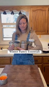 Winter pantry essentials! These are items I keep stocked and on hand in my winter pantry. Of course- there are more. But this is a good starting point! -cream of chicken soup for quick casseroles, chili seasoning for cold nights, dry beans for a slow simmer all day, hot cocoa for the snowy days, and instant oatmeal mix for cozy mornings. If you want these recipes, I’ll drop them in the comments below to save. You can make each one yourself. #homecook #cooking #homestead | The Bluegrass Family