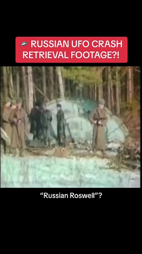 🛸 This is footage of an alleged UFO crash retrieval mission in Russia in the 1960’s. There doesn’t seem to be a great deal of info, but Russia is known for keeping very sealed lips. Was this the “Russian Roswell”? If the footage is authentic, it is quite interesting! What are your thoughts? #ufos #ufo #uaps #ufocrash #ufocrashsite #russia #uforussia #roswell #aliencrash #hallucinationhippies #ufocoverup