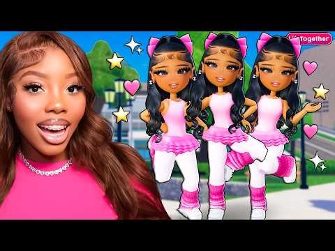 TRIPLETS Become BALLERINAS ⭐ | Roblox Life Together Rp Snapchat