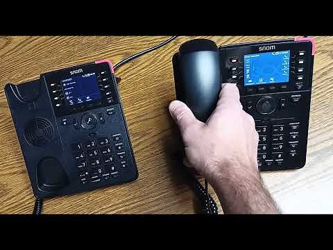 How to transfer a call on a Snom D series Phone