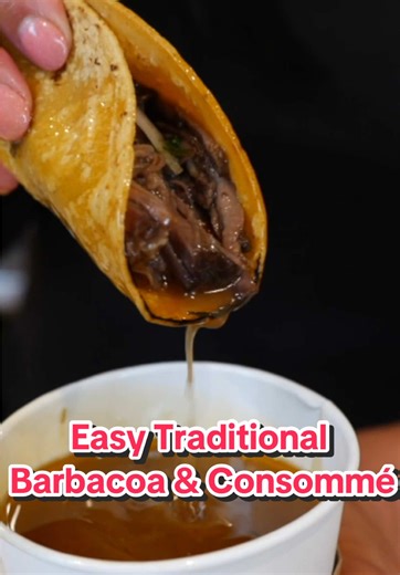 Easy BARBACOA de Res and Consemmé / Beef Barbacoa - In this recipe, I’ll be sharing all the tips I use to prepare a bursting with flavor Traditional Mexican barbacoa on the stove top, but can also be use for pit barbacoa Authentic Barbaco is slow-cooked in a pit a tender Mexican beef dish similar to Birria Ingredients 4 pounds of chuck beef (diesmillo en troso) 2 pounds of beef neck bone (espinazo) 4 cups of water (see tip below) 2 Ancho chiles 4 Guajillo chiles 3 bay leaves 2 tomatoes 4 garlic 