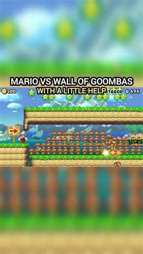 Mario x shell VS 100 Goombas 🔥 #mario #nintendo #retrogaming