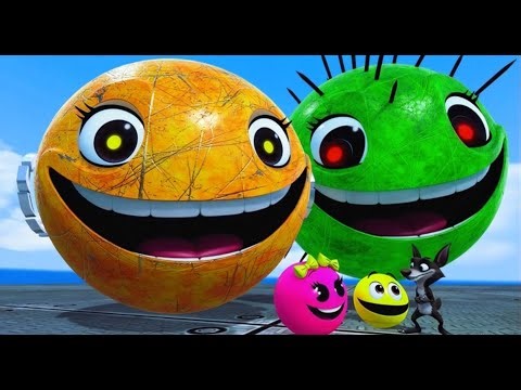 PACMAN & ROBOT PACMAN VS CARTOON CAT & MONSTER PACMAN 1 D