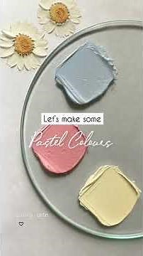 How to make Pastel Colours | Colour Mixing Tutorials | #shorts #art #diy