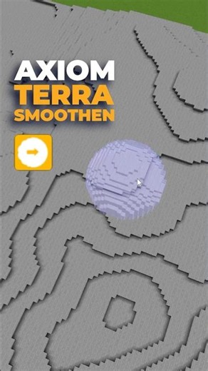 Terra smoothen mit Axiom 👌 #minecraft #minecraftbuilding