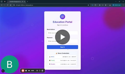 "Smart Classroom & Timetable Scheduling System Demo Video" | Bhavneet Rana posted on the topic | LinkedIn