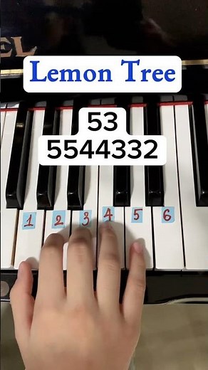 Lemon Tree - Piano Tutorial - Su Piano 🎹 #tutorialpiano #pianotutorial#lemontree lemon #pianotut