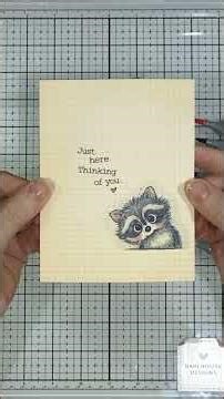 Clean & Simple Card with Windowsill Woodlands 🦝