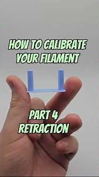 How to calibrate your filament - part 4: Retraction #3dprinting #bambulab #tips #tutorial #guide
