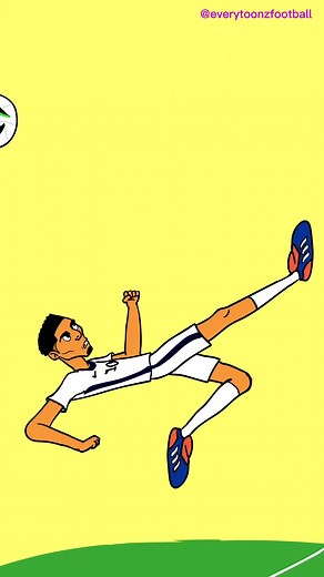Jude Bellingham's Sensational Goal in Cartoon Football
