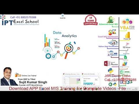 India's First Online Training - Learn Complete VBA Coding #IPTExcelSchool