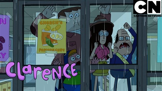 Clarence, la señorita Baker y la mamá de Jeff viven un tenso momento por un corte de luz 😅​⛈️​🏪 #Clarence | Cartoon Network LA