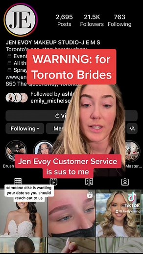 I want to give other Toronto brides a heads up to learn from my mistakes, but I also feel like their customer service team could’ve been more helpful to me, especially when I showed so much interest. #torontobrides #torontobridetobe #torontobridestobe #torontobride2023 #torontoweddingvendor #mississaugabride #mississaugawedding #oakvillewedding #ontarioweddings #torontoweddingvenues #ontarioweddingvenues #jenevoymakeupstudio #torontobridalmakeup #torontobridalmakeupartist Toronto bride Toronto m
