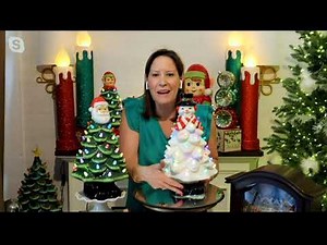 Mr. Christmas 14" Nostalgic Ceramic Christmas Tree with Topper on QVC