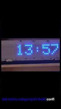 ws2812b led matrix #diy #clock #matrix