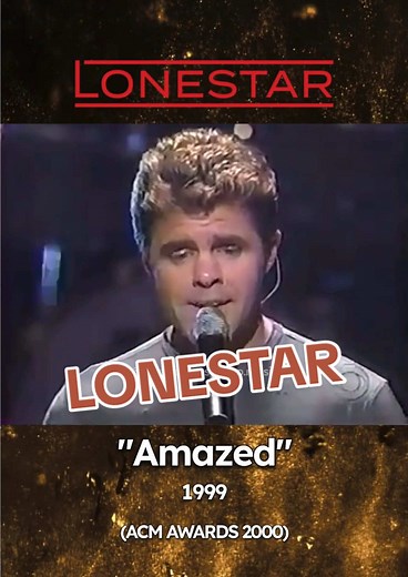 LONESTAR - “Amazed” Live (ACM Awards 2000) “Amazed” is a song by American country music group “Lonestar”. The song was released as the second single from their third album in 1999. It was the longest-lasting number one and biggest hit ever. The single spent eight weeks on Top of the Billboard Country chart. A pop remix was released and that reached number 1 on the US Billboard Hot 100 chart. It also charted to number 21 on the UK Singles chart. It had sold over 1,650,000 digital copies in the US