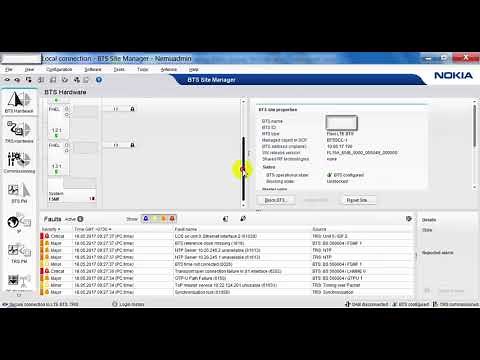 Introducing software interface of NOKIA :BTS Site Manager