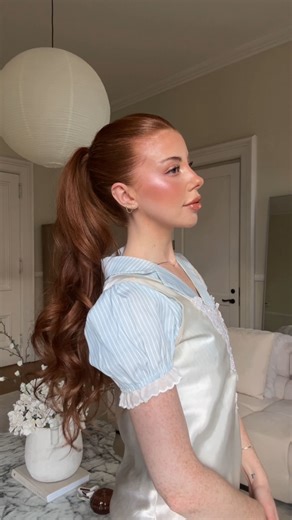 lucy ♡ on Instagram: "save this for hair inspo 💌 using @moroccanoil luminous hairspray strong, treatment mist, and hydrating styling cream #easyhairstyles #hair #hairinspo #moroccanoilpartner"