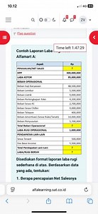 Based on the provided income statement format for Alfamart A, d... | Filo