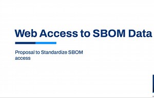 建立标准支持 Web 访问 SBOM 数据