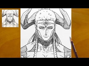 How to Draw Dabura Karaba Step by Step | JJK Modulo Tutorial
