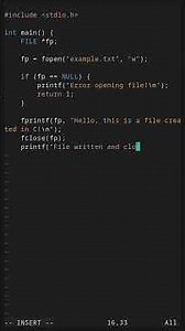File Operations in C (fopen, fclose)