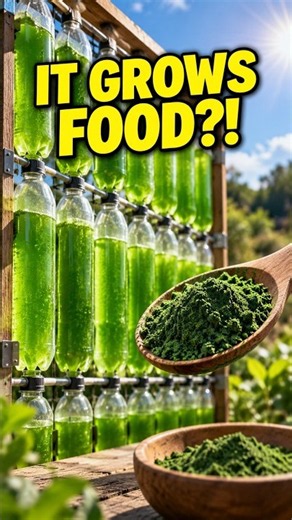 Can This Panel Actually Grow Food? 🌱 #science #algae #shorts #chemistry