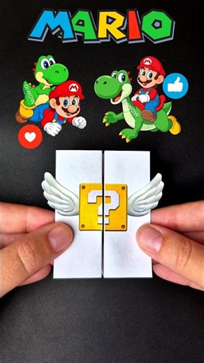 Which One Is Correct? ❤️💚❓ Super Mario Galaxy 🔥 #feedshorts #supermario #art #diy #papercraft