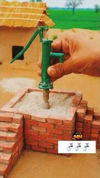 Amazing DIY Miniature Hand Pump & Pond Construction 💧 | #usa #uk #usashorts #usashortvideo #canada