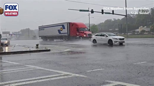 Watch: Downpours soak Marietta, Georgia