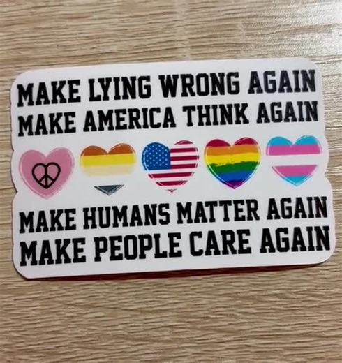 Make Lying Wrong Again Sticker: Pro Human Rights Activist Decal - Etsy
