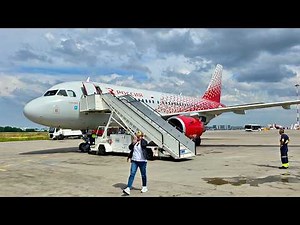 Rossiya Airlines Airbus A319 | Flight from Tyumen to Saint Petersburg | Thunderstorm before landing