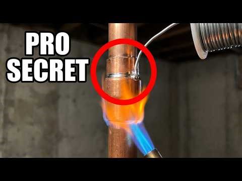 How to Solder a VERTICAL Copper Pipe Without It Dripping - The PRO SECRET Nobody Teaches!