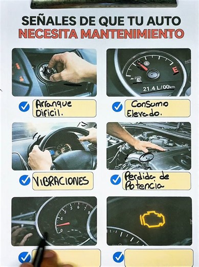 señales par darle mantenimiento a tu auto 💯🤯 #educacion #mecanica #auto #mechanics #motor