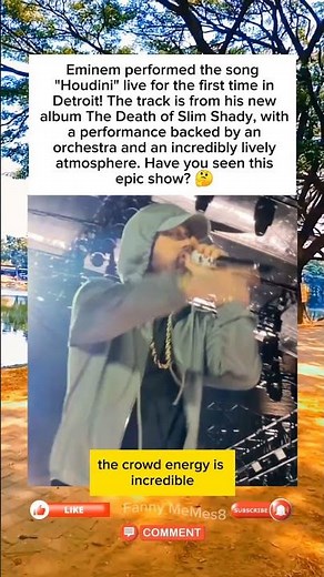 During Eminem’s Detroit Show – First Ever Live Performance of "Houdini" from The Death of Slim Shady