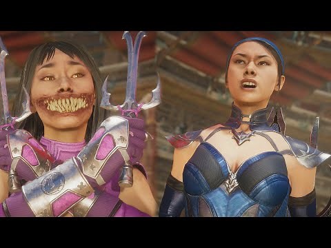 Mileena Vs Kitana | All Intro/Interaction Dialogues - Mortal Kombat 11