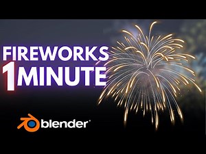 Create Fireworks in Blender in 1 Minute!