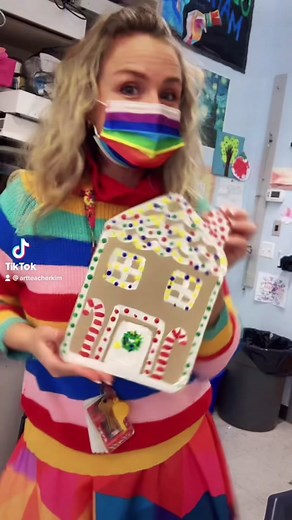 Festive Gingerbread House Drawing for Kids