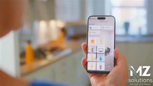 Wherever you are in your home, MZ Solutions is right there with you — from your front door to everything your home needs: smart lighting, smart curtains, and full control of all your home devices with an IR remote. ✨ Smart living starts here! #SmartHome #MZSolutions #HomeAutomation #SmartLiving | MZ solutions