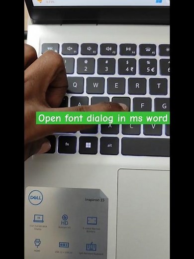 Shortcut trick for open Font Dialog box in ms word#shorts #computer #windows #tech #tricks