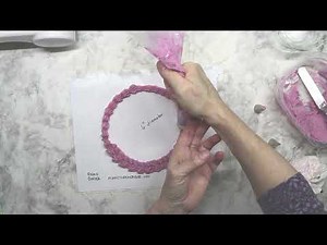 Buttercream piping practice sheet for round cakes- Free download