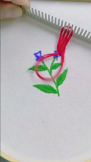 超簡單立體小花#純手工刺繡 #針線活 #刺繡工藝 #刺繡 #手工針線活
