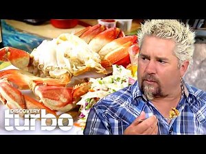 Guy Fieri Explores Fresh Seafood & Live Dungeness Crab In Oregon | Diners, Drive Ins and Dives