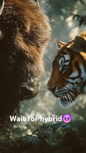 "BISON x TIGER 🔥 | The Rage of BISGER | Harshu Bhaiya Shorts" #unbearable #bighorns #strongbear