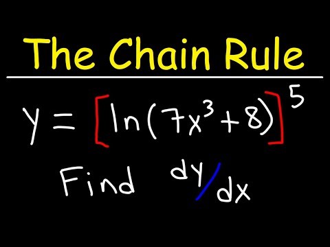 Derivatives of Composite Natural Log Functions with the Chain Rule