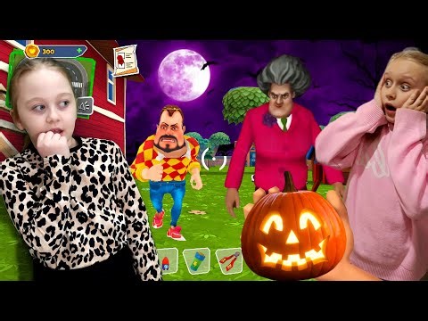 Scary Teacher and Dark Riddle: Halloween Walkthrough Collection