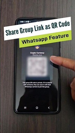 Whatsapp Group Links can be shared as QR Code | Latest Update Feature