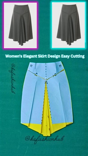129K views · 2.3K reactions | Women's Elegant Skirt Design With Measurement Easy Cutting ✂ #viralreelsシ #viralreelschallenge #diy #fashion #sewing | KS Fashion Hub | Facebook